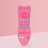 Kids Musical TV Remote Control Toy with Light and Sound 3 language English/French/ Spanish Durable BPA-free Early Education Toys