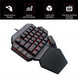 Single Handed Gaming Membrane Keyboard 35 Keys RGB Backlit One Hand Ergonomic Game Keypad For PS4 PC Laptop Pro PUBG Gamer