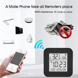Tuya WiFi Smart IR Remote with Temperature Humidity Sensor Date Display for Air Conditioner TV AC Works with Alexa,Google Home