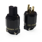 Furutech FI-11 US Power Plug 24K Gold Plated IEC Connector 15A/125V HiFi Audio Adapter