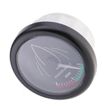 1 Set 52mm Yacht Marine Rudder Angle Indicator Gauge with Mating Sensor 0-190 ohm- Black  (12V/24V)