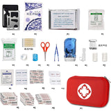 Wilderness Survival First Aid Kit SOS Multifunction Outdoor Camping Gear Emergency Kit Trauma Bag for Camping Hunting Adventures