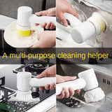 Multifunctional Electric Cleaning Brush Kitchen Cleaning Tools Handheld Flexible Household Pot-washing Brush Cleaner Sink