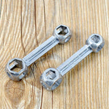 Zinc Alloy Bone Wrench Multipurpose Hexagon Sleeve Tool Portable Repair Bicycle Riding Sleeve Hand Tool