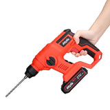 100-240V 21V 2.0Ah Electric Impact Drill Hammer Electric Cordless Drill Powerful Speed ConcreteBreaker W/ One Battery