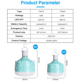 AC85V-265V LED Lantern Rechargeable Emergency Lights E27 Bulb Night Light Outdoor Camping Lamp Fishing Night Light Portable
