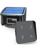 Meters Solar Wireless Driveway Alarm Outdoor Weather-Resistant Motion Sensor &amp; Detector DIY Security Alert System
