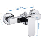Bathroom Shower Faucet Wall Mounted Simple Shower Tap Bathtub Faucet Shower Mixers Hot And Cold Water Mixing Valve Tap