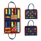 Toddler Busy Board Sensory Toy Basic Skills Activity Boards Fine Motor Skills Educational Toys Great for Airplane Car Travel