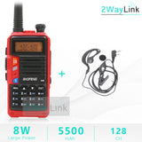 BaoFeng UV-5R Walkie Talkie UV 5R Upgrade Version CB Radio hf Transceiver 8W 10km Dual Band UHF VHF Walkie-Talkies UV 82 UV 9R