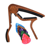 Guitar Capo With 5 Pack Guitar Picks,Clamp Guitar Capos For Acoustic Guitar, Electric Guitar,Bass,Ukulele