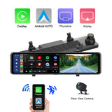 2K Dash Cam Dual Lens Recording Dashboard Camera Super Night Vision - WDR Built-In Wi-Fi BT Car DVR ,11.26" Wide Screen