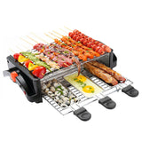 220V Smokeless Barbecue Electric Meat Grill Barbecue Food Electric Oven With 4 Mini Grill Plates