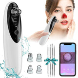 Face Blackhead Remover Vacuum with WiFi Visual 30X 1080P HD Camera Facial Pore Cleaner Kit Acne Extractor Probes for Women Men