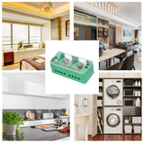60A 600V Portable Junction Box Household Multifunctional Wire Splitter Wire Terminal Junction Box with 2 Copper Lugs