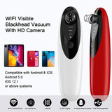 WiFi Facial Visual Blackhead Remover Vacuum with Camera 30X HD Visible Face Pore Cleaner Acne Extractor Probes for Women Men