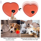 Heartbeat Dog Toy for Separation Anxiety Sleep Aid Soft Plush Sleeping Buddy Dogs Hippopotamus Stress Relief for Barking