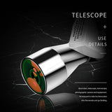 Mini Monocular Aluminum Alloy HD Portable 8 X 20 Low-Light Night Vision Pocket Telescope For Outdoor Hunting Camping Hiking
