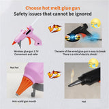 Lithium-ion Hot  Glue Gun Rechargeable Lithium Battery Wireless Repair DIY Holder Electric Heat Temperature Repairs Tool