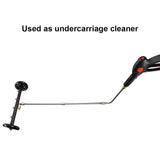 2 in 1 Pressure Washer Attachment Undercarriage Cleaner Water Broom Surface Cleaner with 4 Nozzles 3 Extension Rods