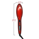 Digital Electric Hair Straightener Brush Comb Detangling Straightening Irons Hair Brush EU Plug