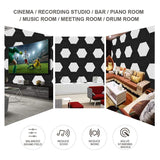 12 Pack Hexagon Acoustic Panels Beveled Edge Sound Proof Foam Panels,Sound Proofing Padding for Wall,Acoustic Treatment