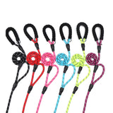1.8m Pet dog leash Reflective nylon double handle dog walk training leashes for large small dog cat pet supplies Dropshipping