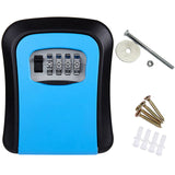 4 Colors Wall Mount Key Storage Secret Box Organizer 4 Digit Combination Password Security Code Lock No Key Home Key Safe Box