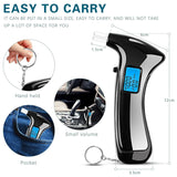 Top!-Portable Breath Alcohol- Tester, Professional Breathalyzer Digital LCD Display Auto Power Off Sound Alarm For Drivers