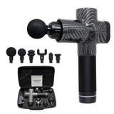 Massage Gun Electric Portable Handheld Deep Tissue Percussion Massager 20 Speed 6 Heads Body Muscle Pain Relief