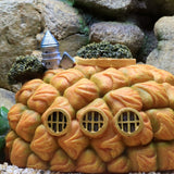 Aquarium Resin House Decoration for Fish Tank Caves Aquatic Pets Hideout for Betta Fish Mushroom/Pineapple/Conch/Anchors