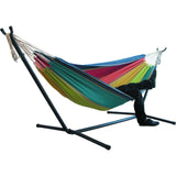 60#Two-person Hammock Camping Thicken Swinging Chair Outdoor Hanging Bed Canvas Rocking Chair Not with Hammock Stand 200*150cm