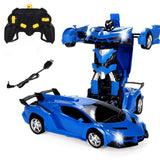 Deformation Robot RC Cars 360° Rotation Cool LED Lighting Remote Control Stunk Car Vehicle USB Charge Transformation Robot Car