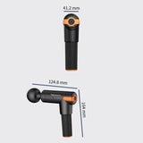 1pcs Black Mini Low Noise Profession Massage Gun Body Muscle Deep Fascia Massager Muscle Pain Relaxation Slimming Shaping