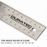 90 Degree Turn triangle and right angle corner ruler 200mm 300mm 400mm Plastic handle For Woodworking Measuring Tools