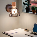Industrial Led Metal Wall Light Decorate Home Bedroom Kitchen Restaurant Wooden Wall Sconce Indoor Lamps Lighting Fixture Gold
