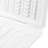 Nail Color Display Book  Nail Tips White White Free Disassemble Nail Polish Display Tips Plastic Material with Nail Strips for