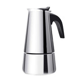 200/300/450ml Moka Coffee Pot Espresso Latte Percolator Stove Coffee Maker Espresso Pot Percolator Stainless Steel Coffee Tools