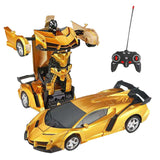 2 in 1 Electric RC Car Transformation Robots Children Boys Toys Outdoor Remote Control Sports Deformation Car Robots Model Toy