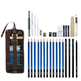 32 pcs/set Sketch Pencil Set HB-PB32SS Professional Sketching Drawing Kit Pencil Wrap For Painter School Students Art Supplies
