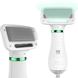 2 In 1 Dog Dryer Portable Pet Hair Dryer Comb Brush Puppy Cat Hair Comb Dog Fur Blower Pet Grooming Dryer Adjustable Temperature