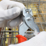 Hog Ring Pliers Repair Hand Tools Wire Fencing 600PCS Hog Rings Nails M-shaped Ring Nail for Animal Pet Cages Fencing