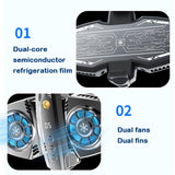Usb Phone Cooler Semiconductor Dual Cooling Fan Radiator Smartphone Temperature Display Heat Sink Cell Phone Gamer Coolers