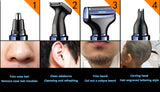 4 In 1 Men's Nose Hair Trimmer  USB Rechargeable Beard Hair Trimmer Eyebrow Hair Trimmer Sideburn Trimmer Electric Shaver Beard