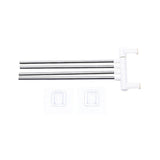 Anti-Rust Stainless Stainless Steel Rotating Towel Bath Rack Towel Holder Rail Hanger Bathroom Swivel Mounted Wall 4 Bars X5K3