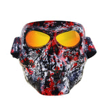 Skull Motorcycle Face Mask Goggles Outdoor Ski Glasses Halloween Mask Motorcycle Cycling Shooting Hunting Mask Sunglasses Snow