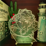 Haikyuu LED Night Light Anime Figure Lamp IWA-CHAN OIKAWA Lampara De Noche Dormitorio Bedroom Decor Kids Lampe Lighting 3D Lamp