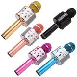 1PCS WS858 Portable Bluetooth-compatible Karaoke Microphone Wireless Professional Speaker Home KTV Handheld Microphone