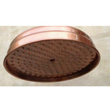 Rainfall Shower Head Antique Red Copper Round Extension Pipe Wall Arm Bathroom Shower Heads With Arm Wall Mounted
