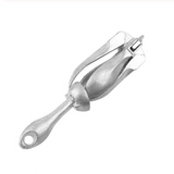 ISURE MARINE Hot Dipped Galvanized Boat Fitting Folding Grapnel Anchor 0.7Kg/1.5lbs